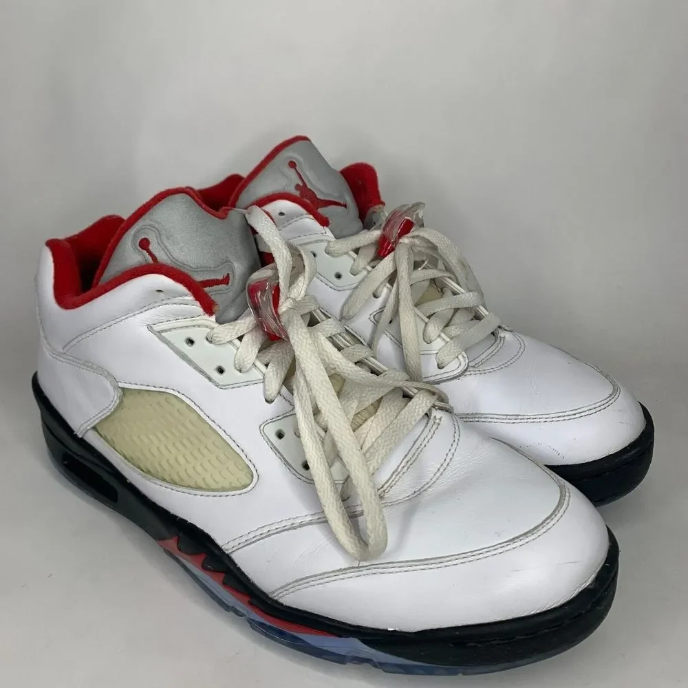 Nike Air Jordan 5 Low Retro Golf Shoes Cleat 'Fire Red' Mens‎ 11.5 CU4523-100